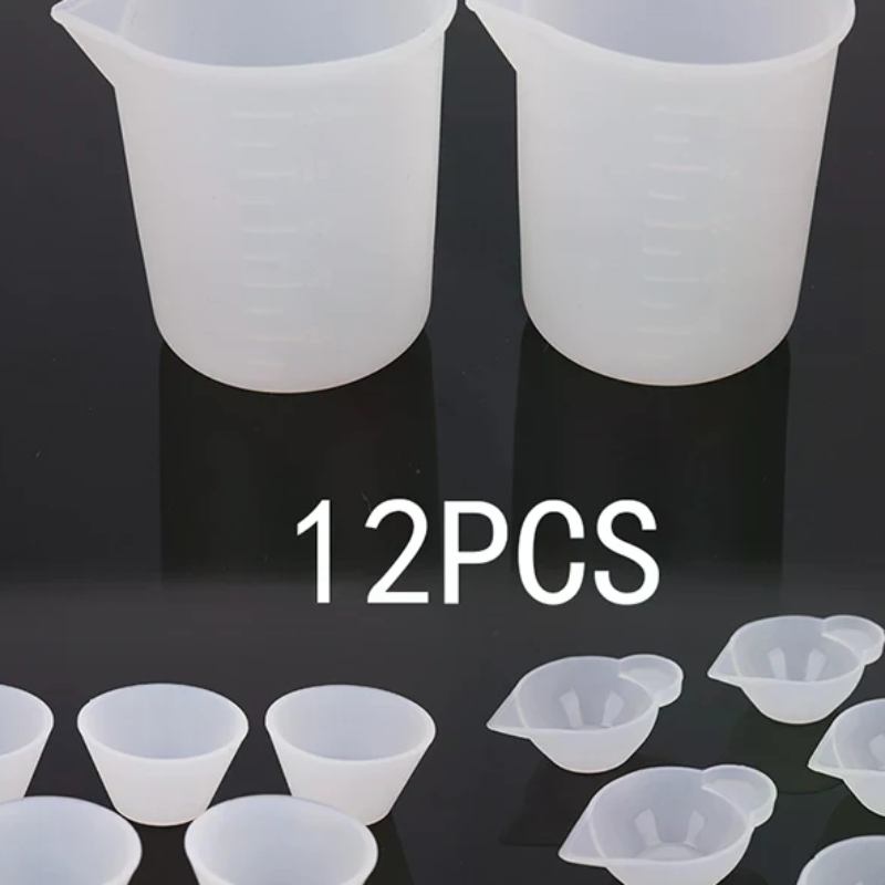 Mixing Cup Silicone - 12 Buah Cangkir Ukur Silikon untuk