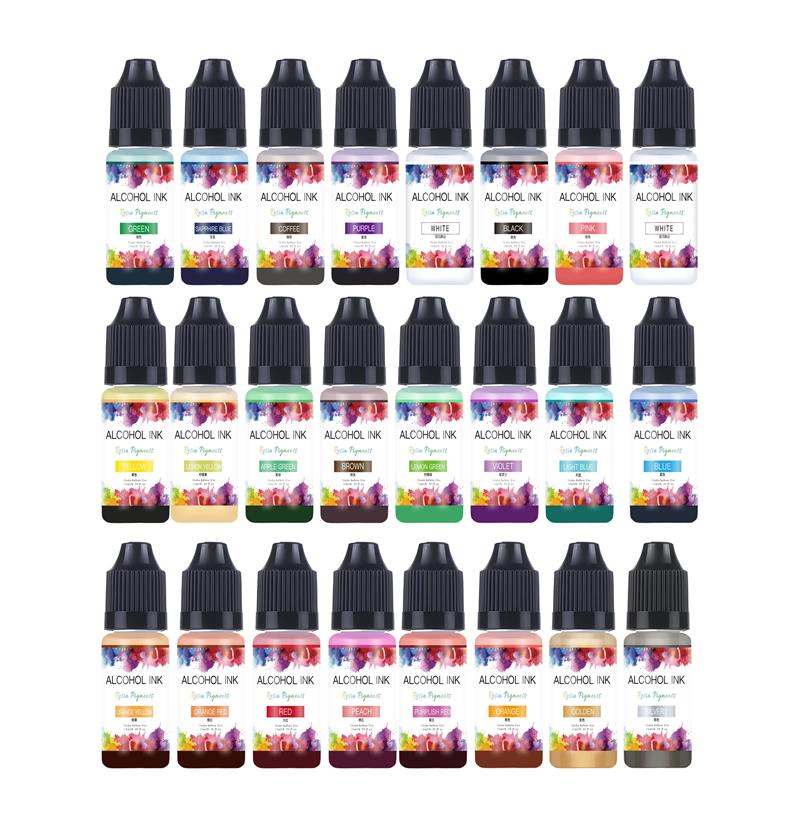 10ml/botol 22 warna tinta alko - Resin Dye Alcohol ulasan dan harga