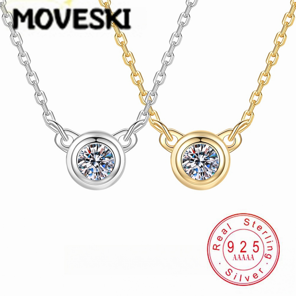 Kalung Liontin Perak Sterling  - Bezels Set Pendant ulasan dan harga