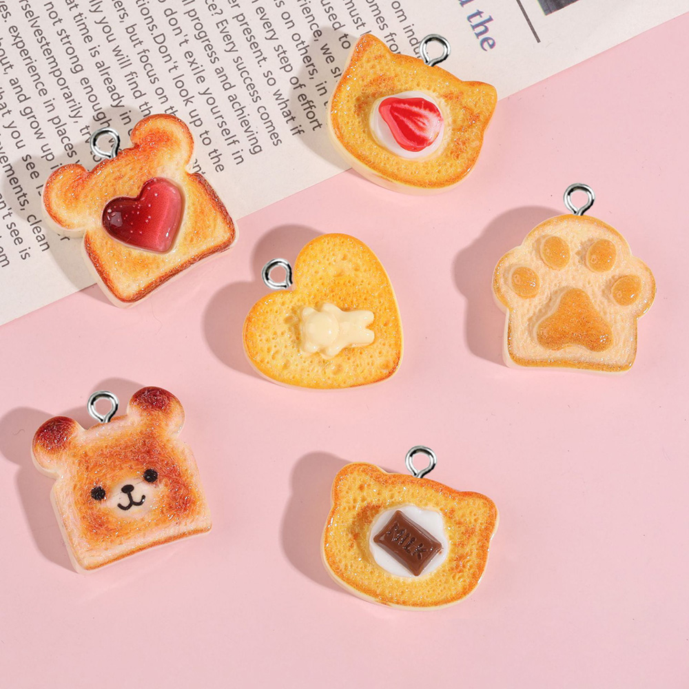 10pcs Resin Charms Bentuk Hati - Resin Craft Projects ulasan dan harga