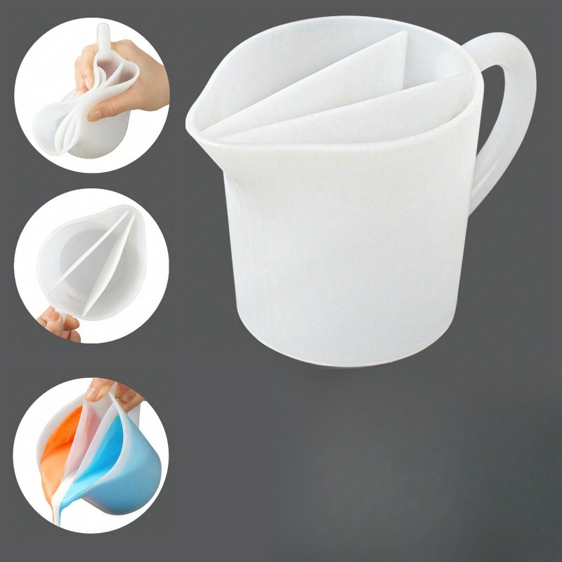 Cangkir Alir Tiga Sekat Siliko - Mixing Cup Silicone ulasan dan harga