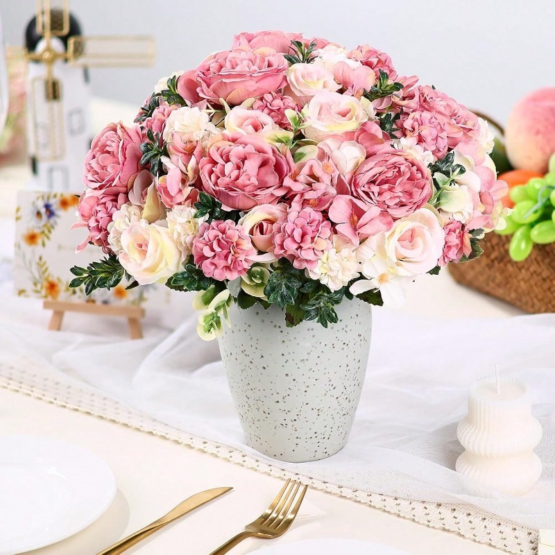 Buket Bunga Mawar Sutra Buatan - Dried Flower Bulk ulasan dan harga
